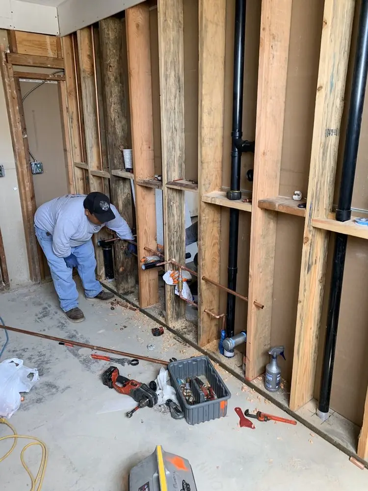 Commercial rough-in plumbing for Gas Line Repair in Blooming Glen